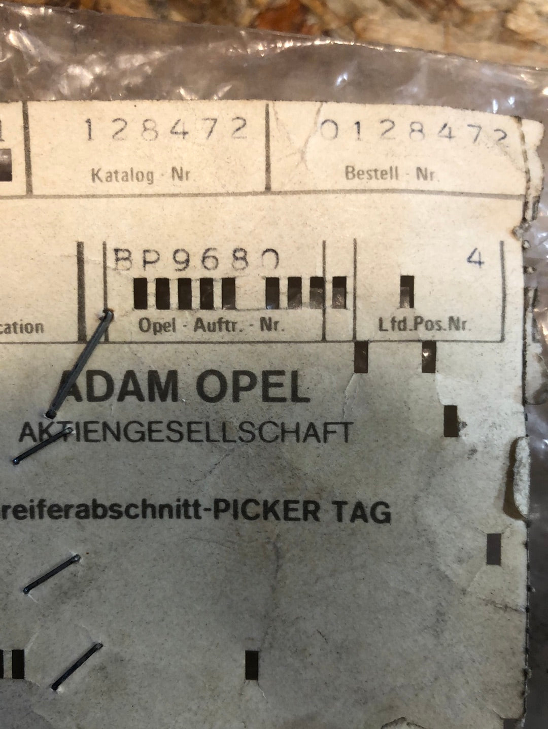 Original GM Opel Kadett D Caravan Heckklappenöffner Neu
