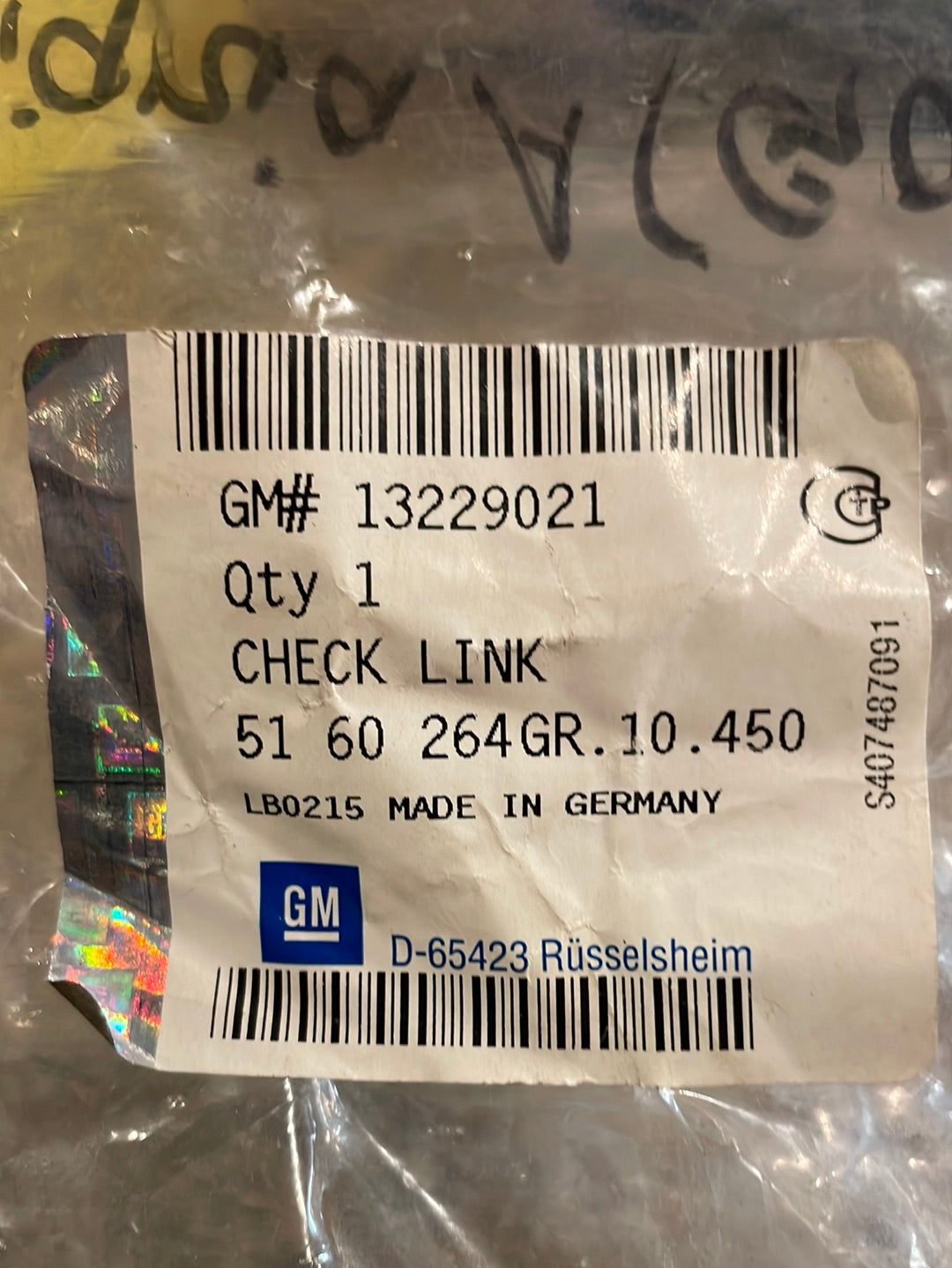 Original GM Opel Insignia A (G09) Türfangband Neu