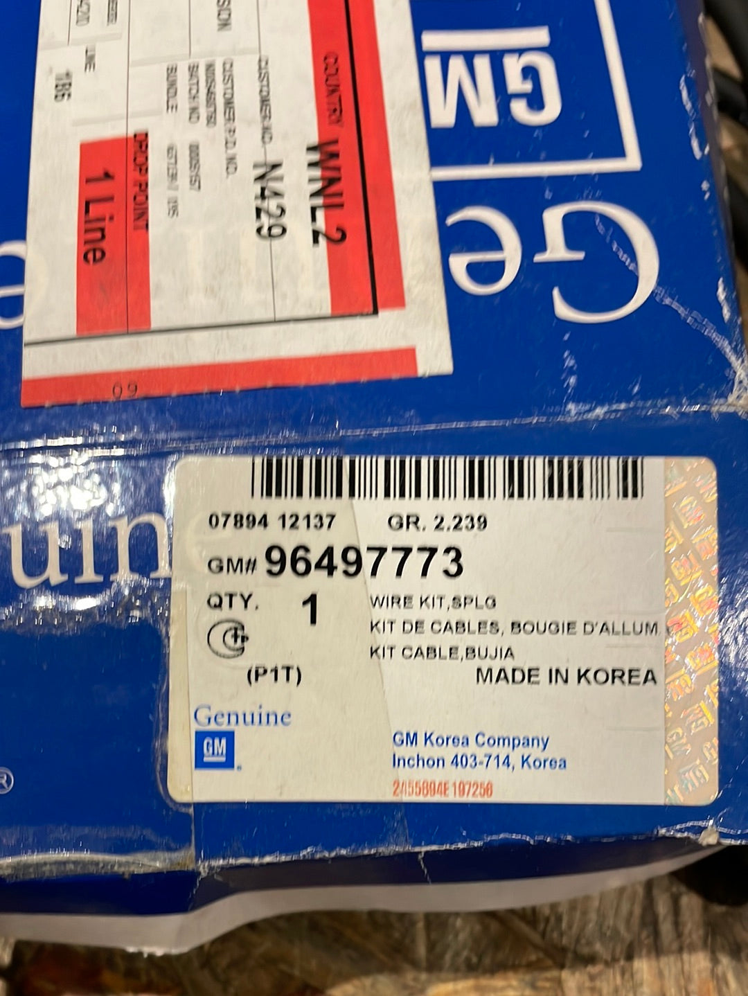 Original GM Chevrolet Aveo 1.4/1.6 Zündkabelsatz Neu