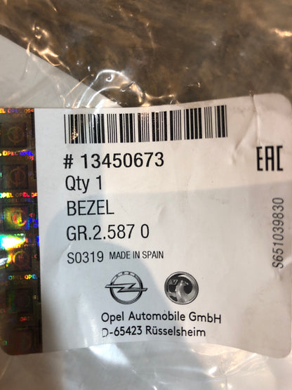 Original GM Opel Corsa E Bj.15 Einsatz Nebelscheinwerfer links schwarz Neu