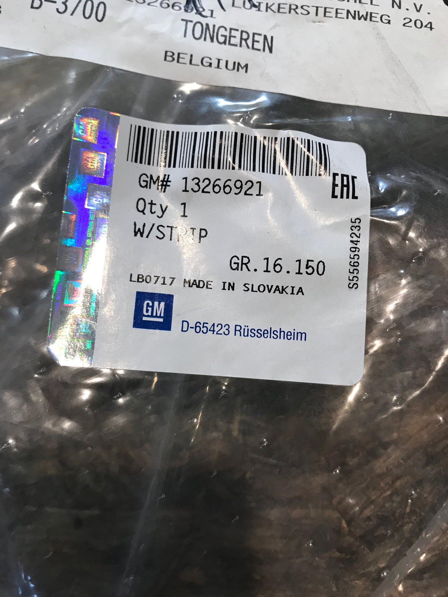 Original Opel Meriva B Gummidichtung hinten rechts NEU