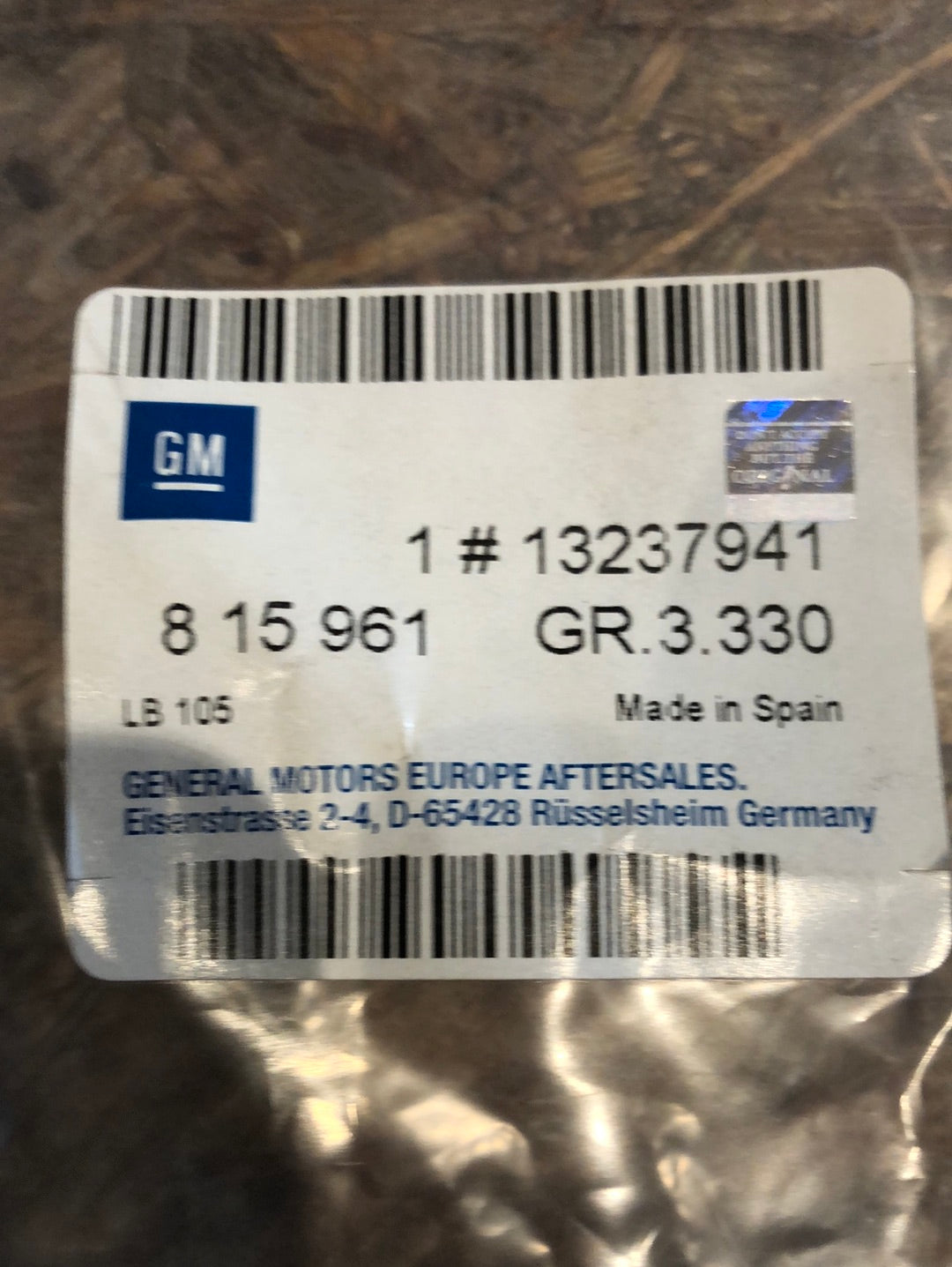 Original GM Opel Meriva A Dichtring Kraftstoffpumpe Neu