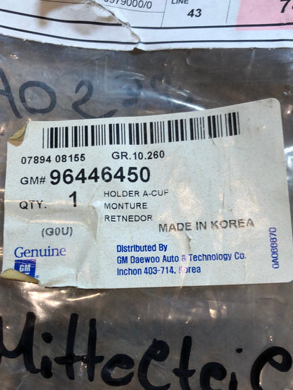 Original GM Chevrolet Tacuma Rezzo Becherhalter Mittelteil Konsole Neu