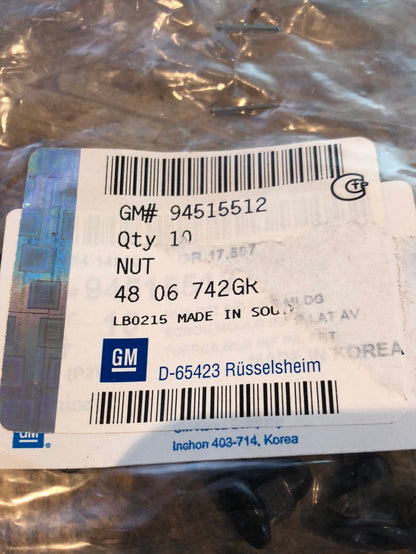 Original GM Opel Antara Mutter Kühlergitter oben Neu