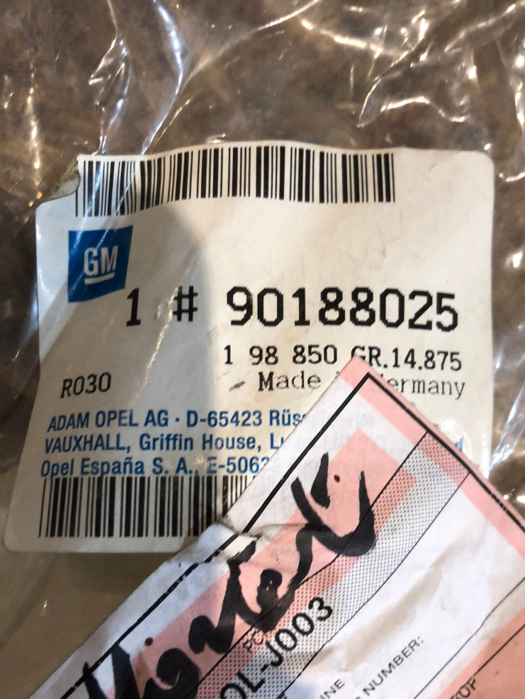 Original GM Opel Ascona C Gurtschloss links Neu
