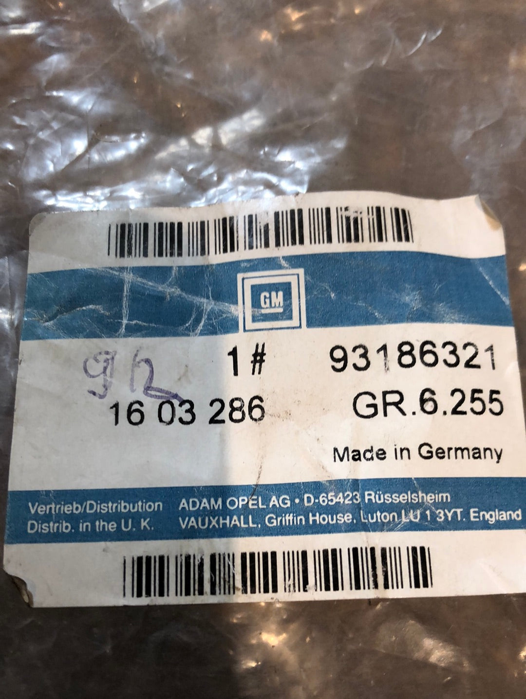 Original GM Opel Vectra B Caravan Spurstange Neu