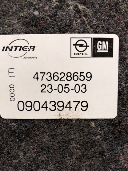 Original GM Opel Corsa B Tigra A Teppich Ladeboden Hinten Grau Neu