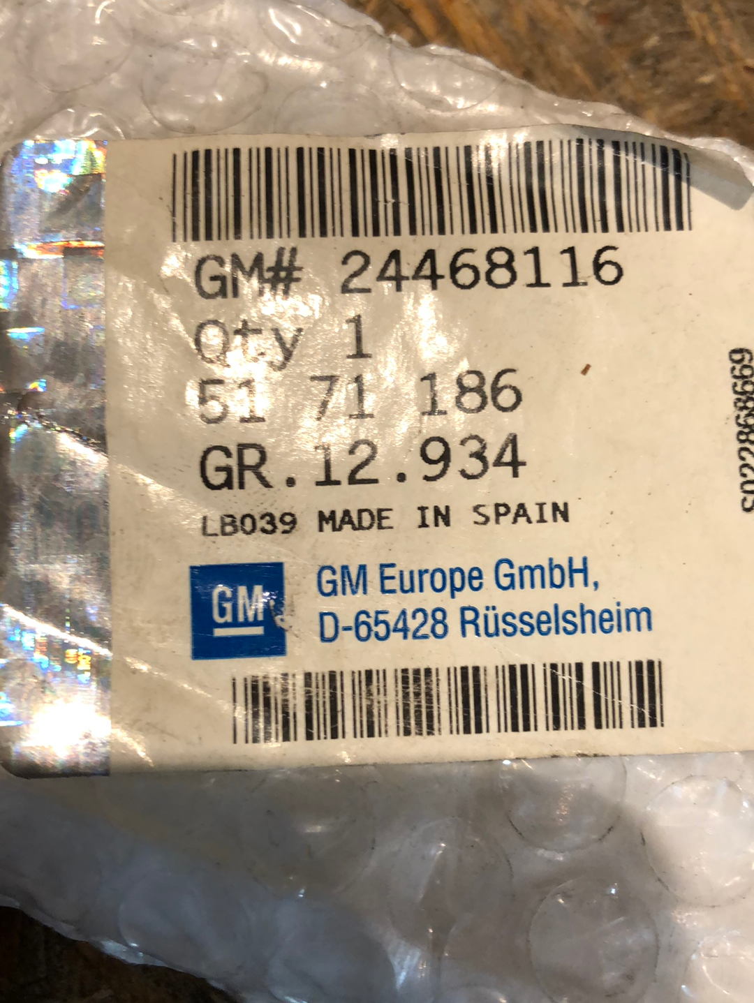 Original GM Opel Corsa C Schutzzierleiste Vordertüre Rechts Neu