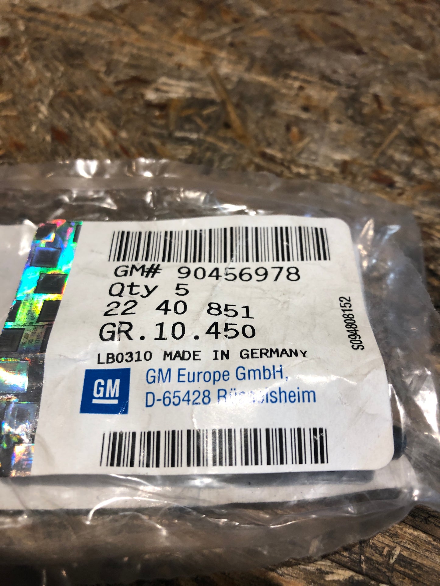Original Opel Astra Befestigungsklammer Türmatte Neu