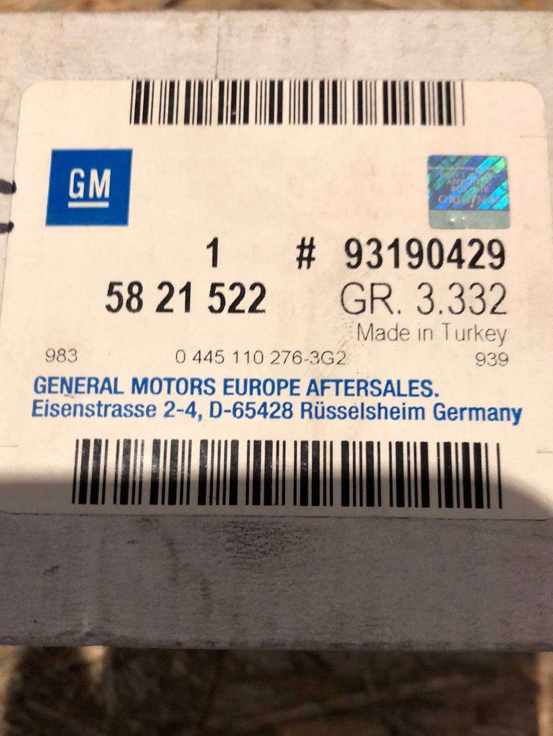 Original GM Opel Astra H Signum CC Vectra C 1.9 CDTi Einspritzdüse Neu