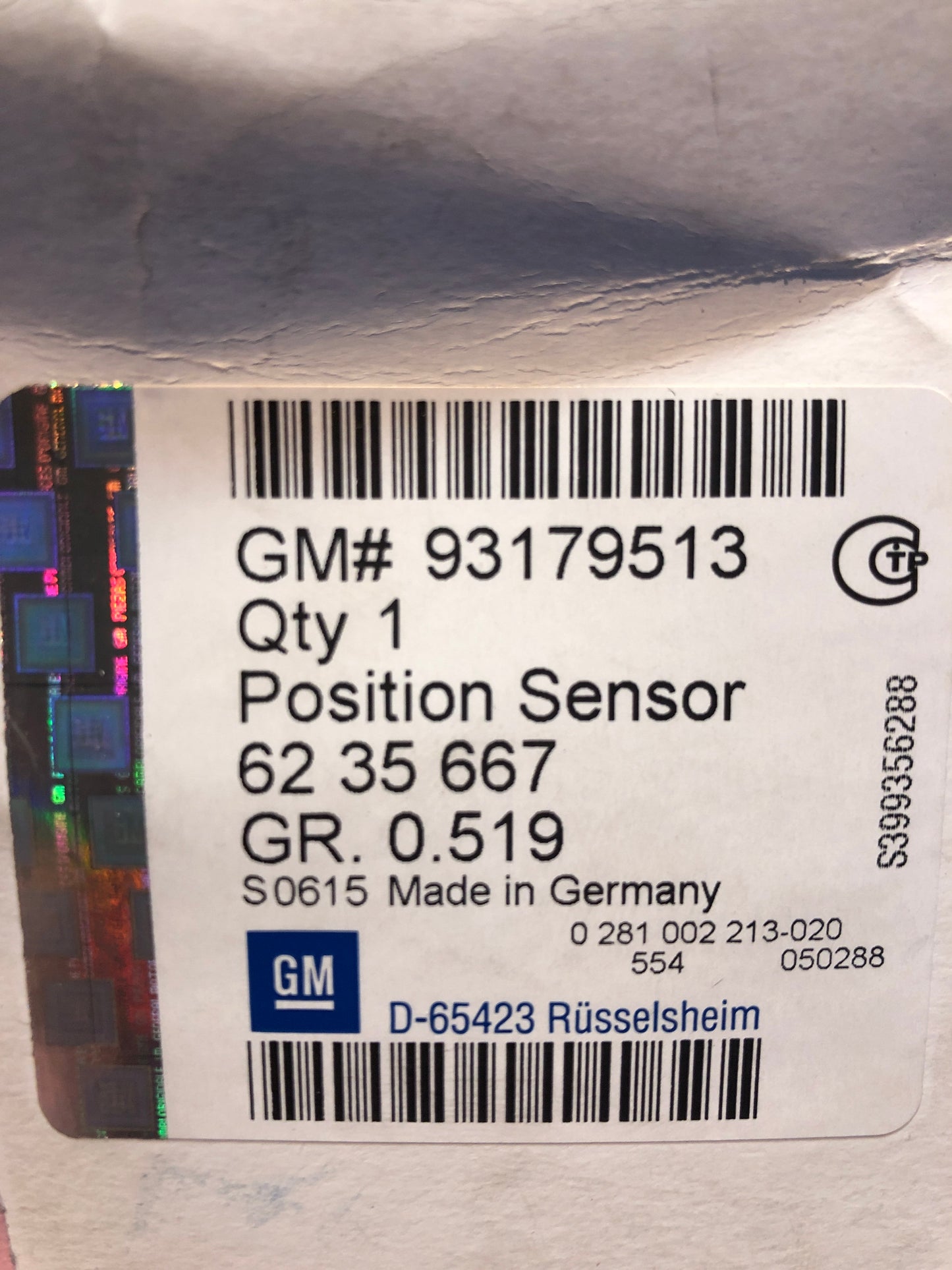 Original GM Opel Astra H Caravan Signum Vectra C Zafira Sensor Nockenwelle Neu
