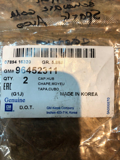 Original GM Chevrolet Spark Aveo Captiva Radnabenabdeckung 2Stk Neu