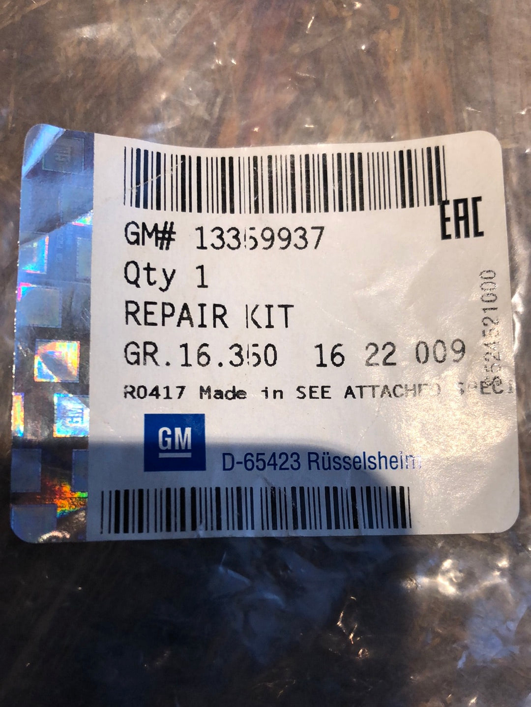 Original GM Opel Insignia A Reparatursatz Griff innen rechts schwarz Neu