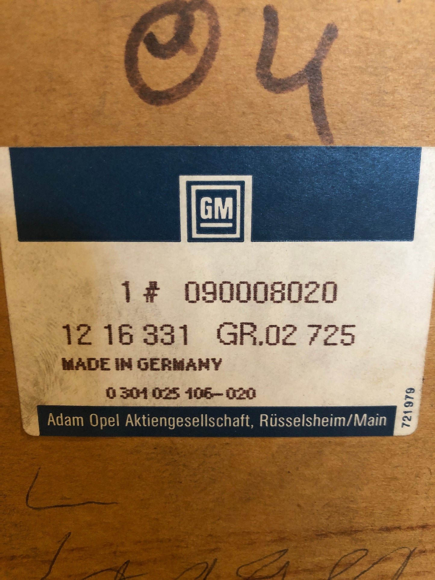 Original GM Opel Kadett E Scheinwerfer (Hella) rechts Neu