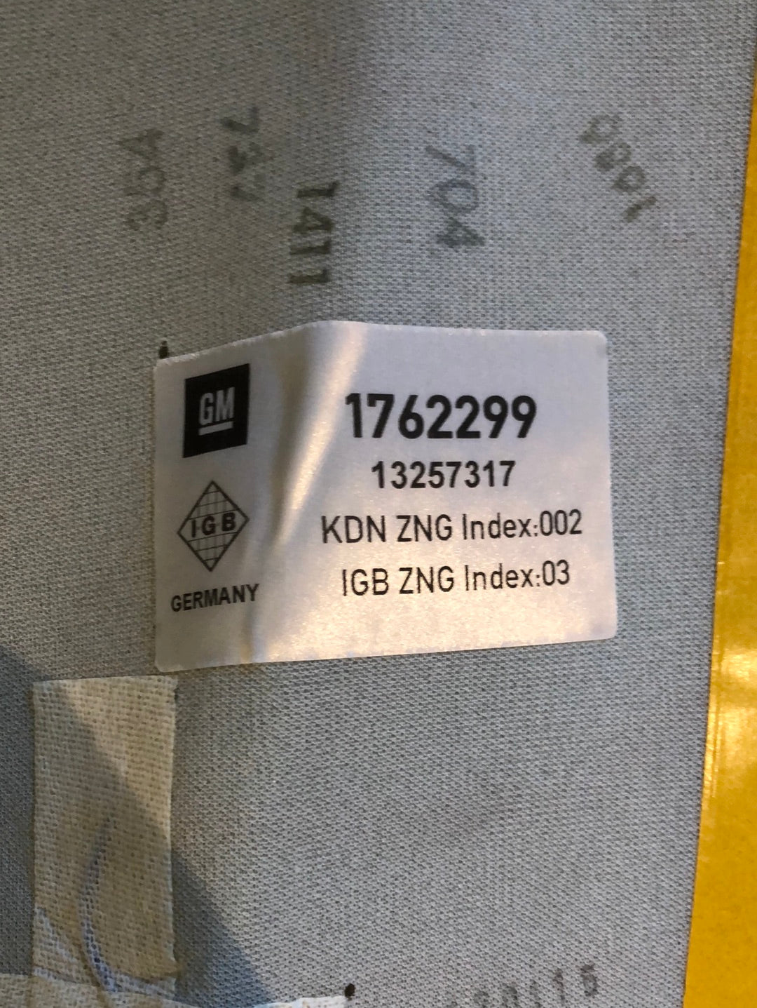 Original GM Opel Astra J 5-Türer Heizmatte Vordersitz für Stoffsitze Neu