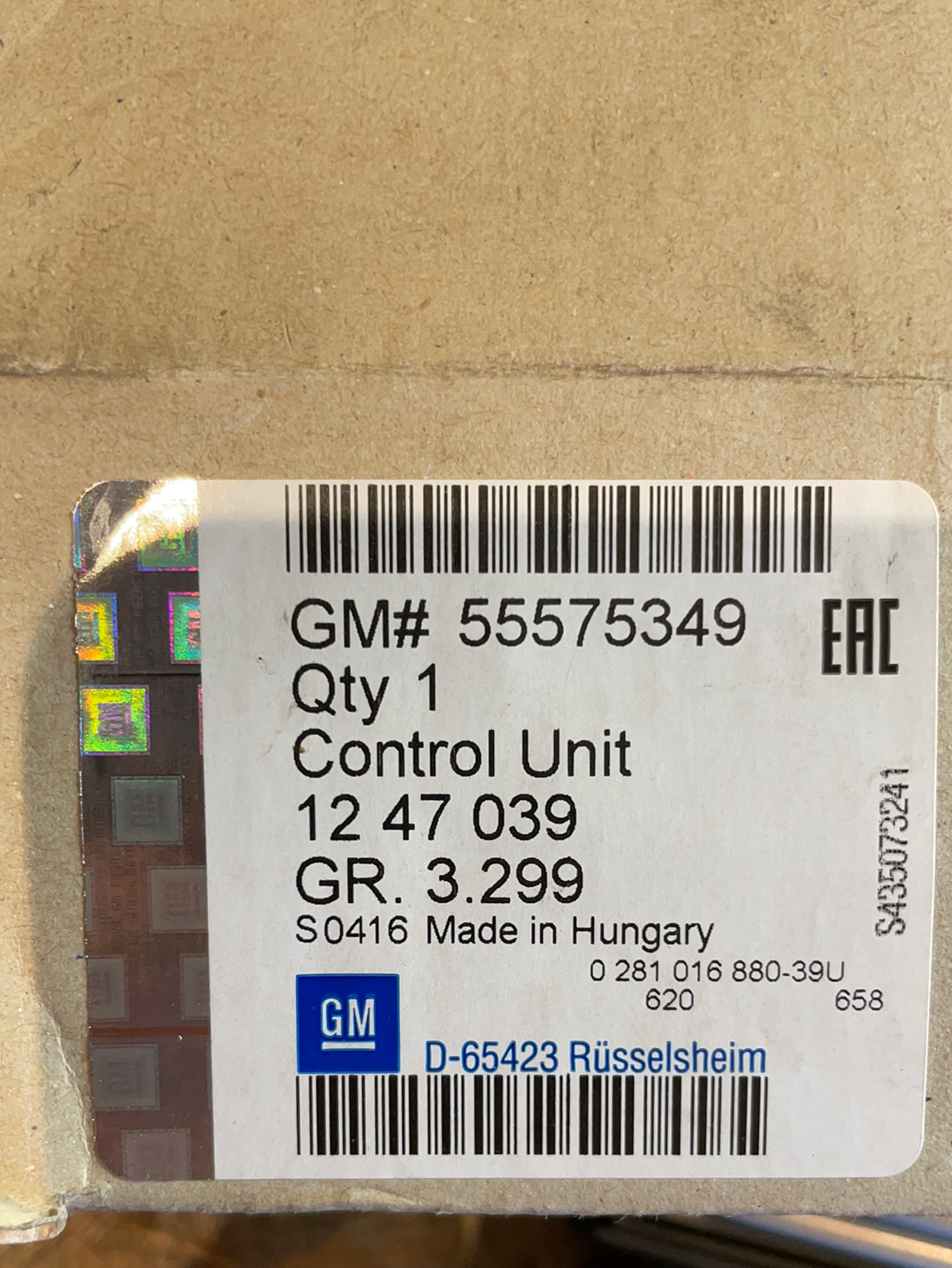 Original GM Opel Insignia 2008-2016 ECU Motorsteuergerät Neu