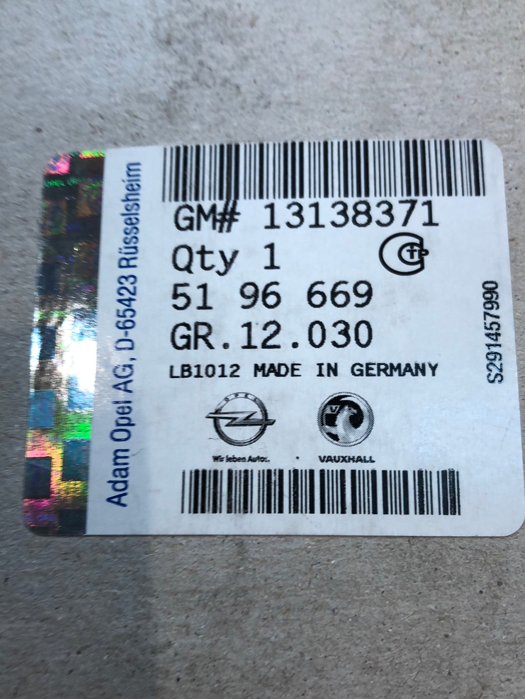 Original GM Opel Vectra C Signum Aschenbecher vorne Neu