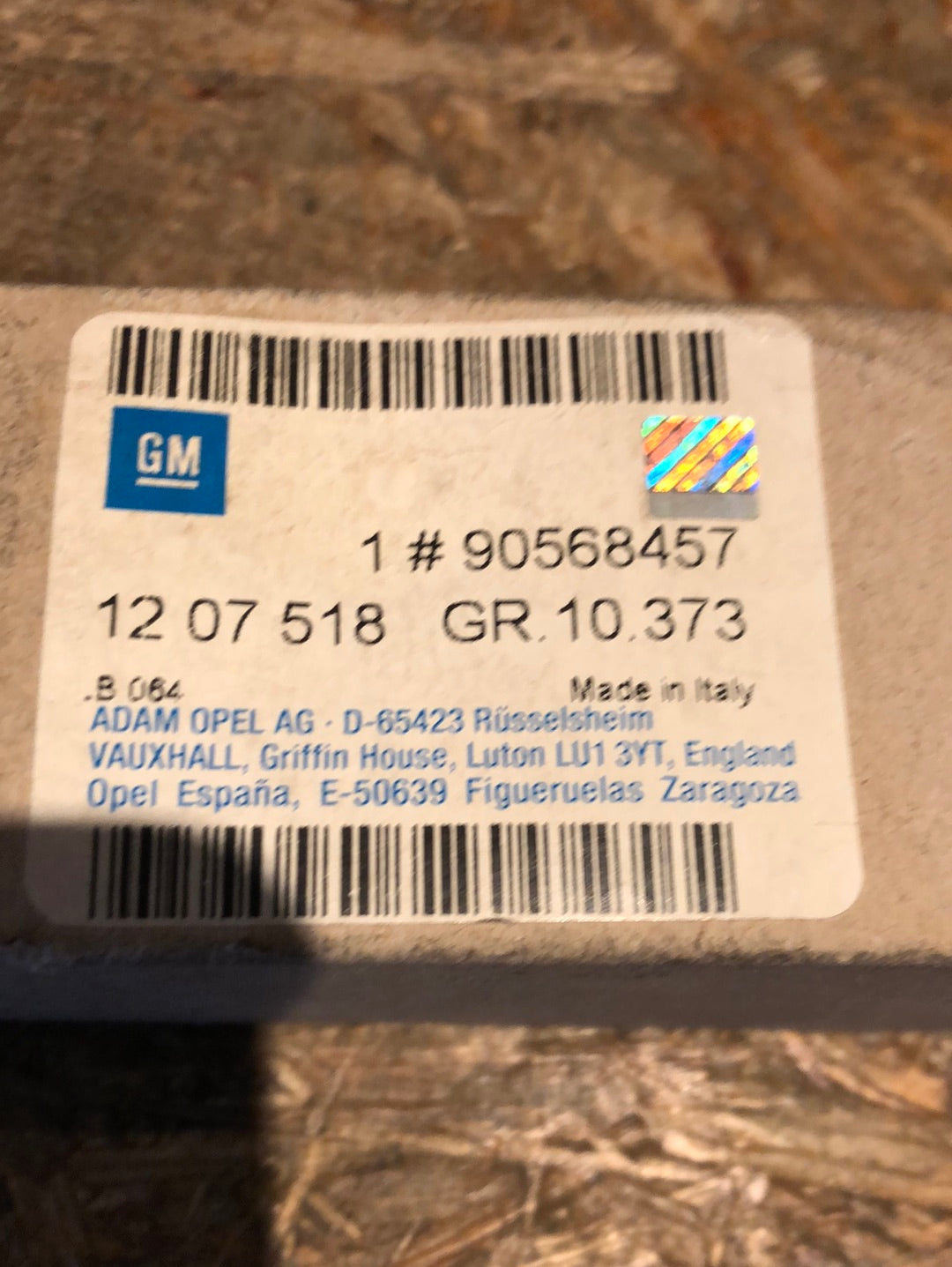Original GM Opel Vectra B ZV Stellmotor Tankklappe Neu