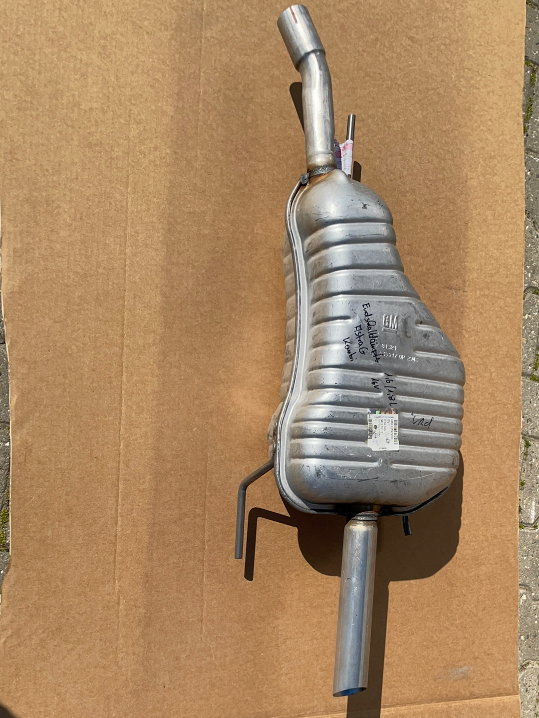 Original GM Opel Astra G Kombi 1,6/1,8L 16V Endschalldämpfer Neu