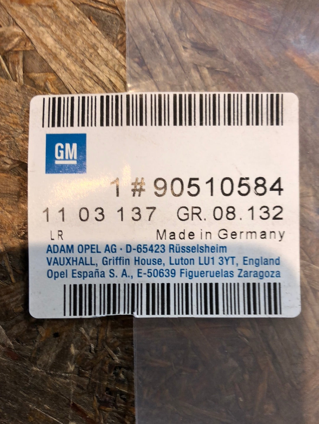 Original GM Opel Vectra A Zierleiste Kotflügel vorne links schwarz Neu