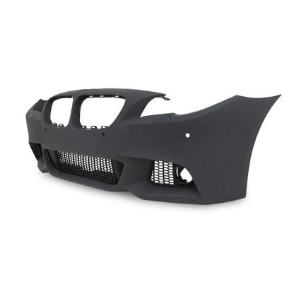 Frontstoßstange im Sport-Design mit Nebelscheinwerfereinsätzen passend für BMW 5er F10 Limousine Baujahr 01.2010-06.2015 und F11 Touring ab Baujahr 04.2010-