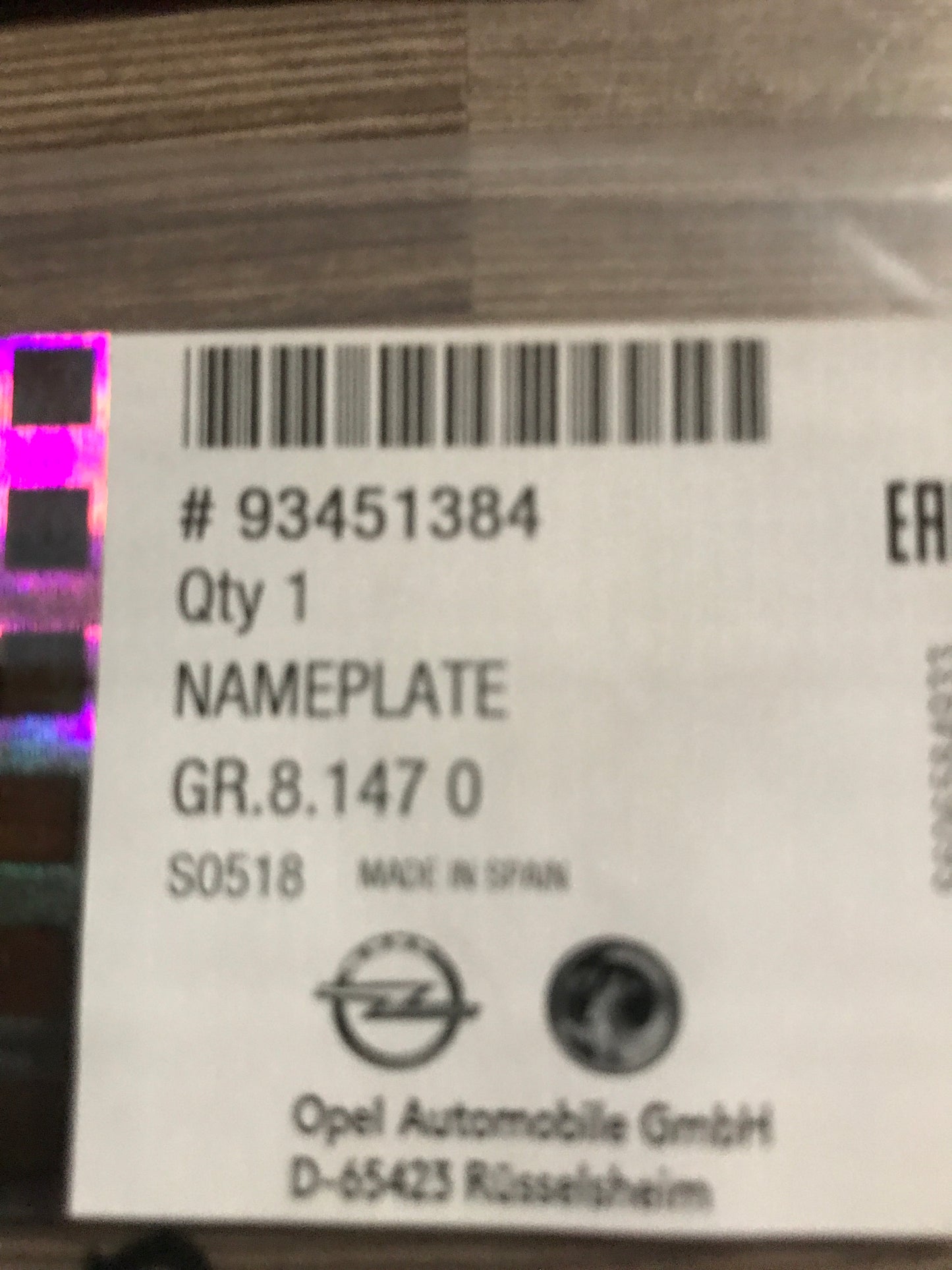 Original BITURBO Schriftzug hinten NEU