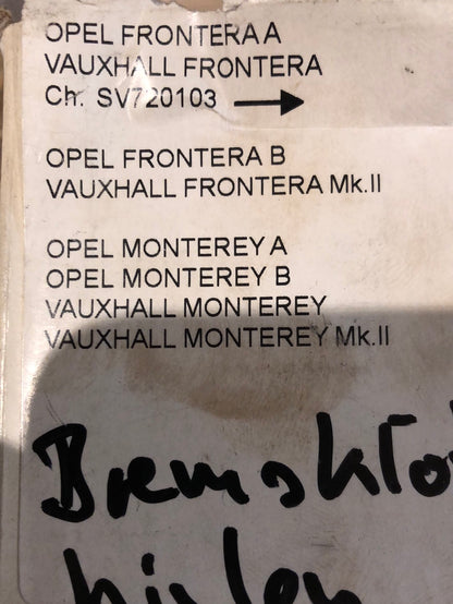 Original GM Opel Frontera A Monterey A B Bremsklötze hinten Neu