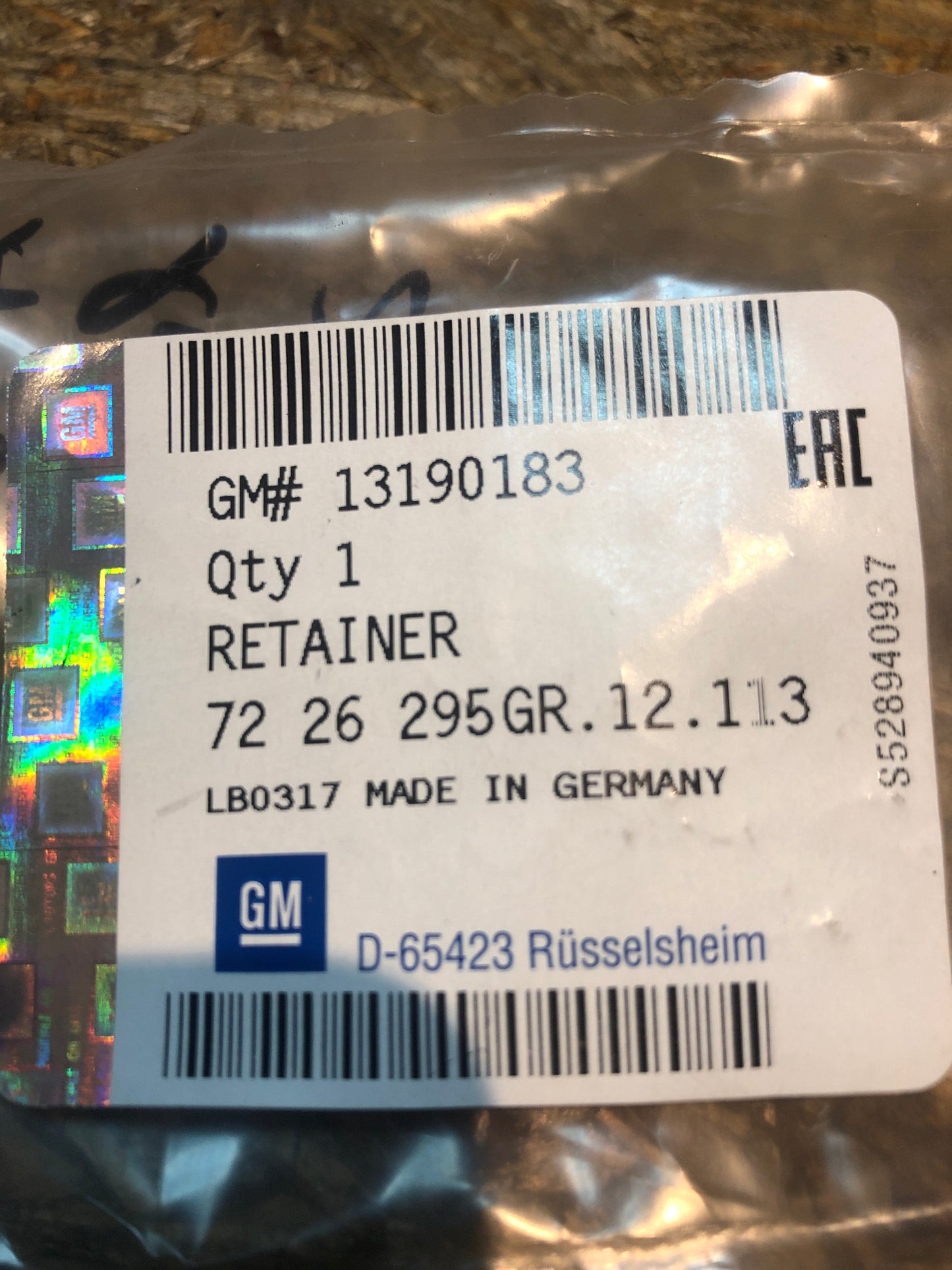 Original GM Opel Zafira B Klemmfeder Verkleidung A-Säule links Neu