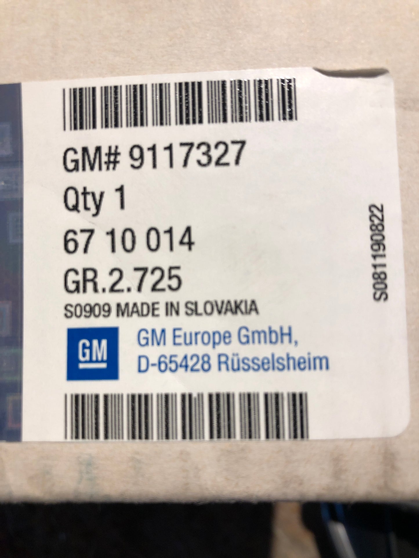 Original Opel Zafira A Nebelscheinwerfer rechts Neu