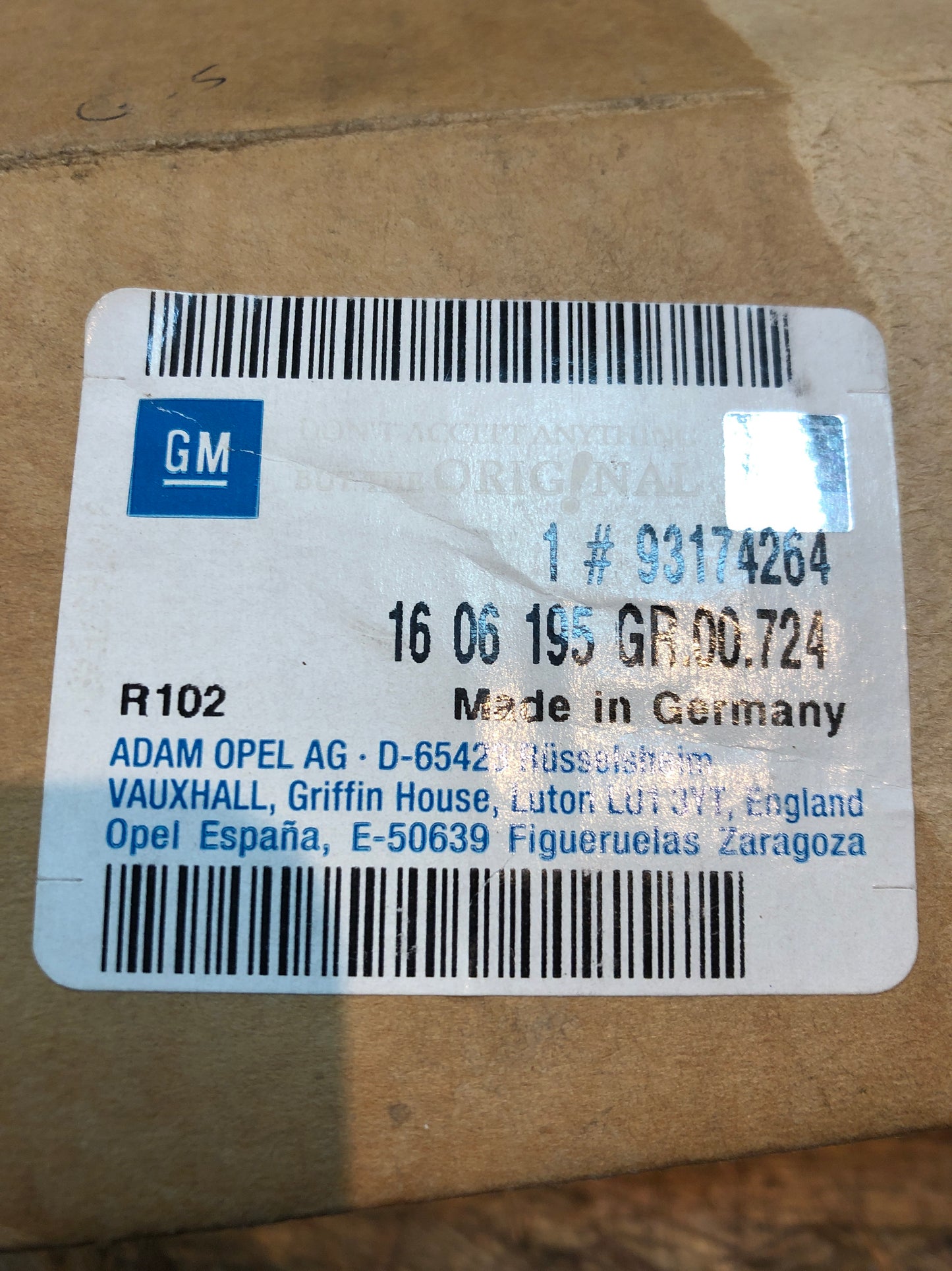 Original GM Opel Frontera A 2.2i Zahnriemensatz Neu