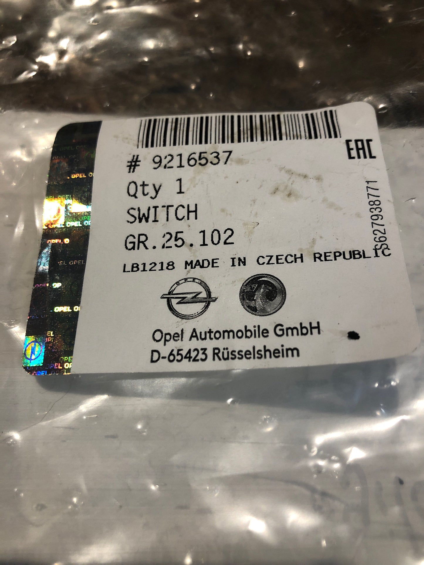 Original Opel Agila A Fensterschalter elektrisch Neu