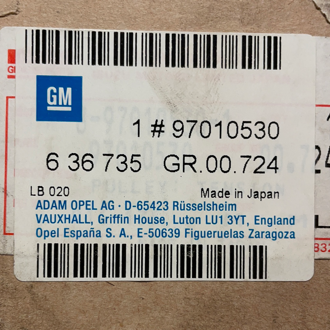 Original GM Opel Astra F Corsa B Vectra C 1.7 Diesel Spanrolle Zahnriemen Neu