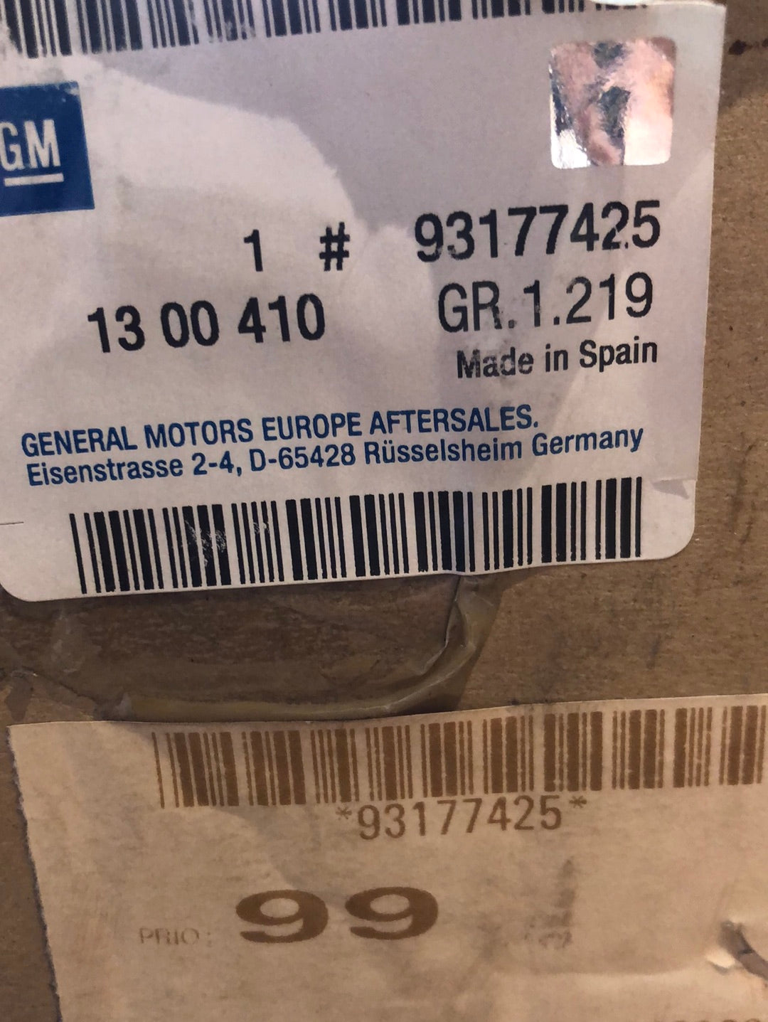 Original GM Opel Corsa C Combo Tigra Ladeluftkühler Neu