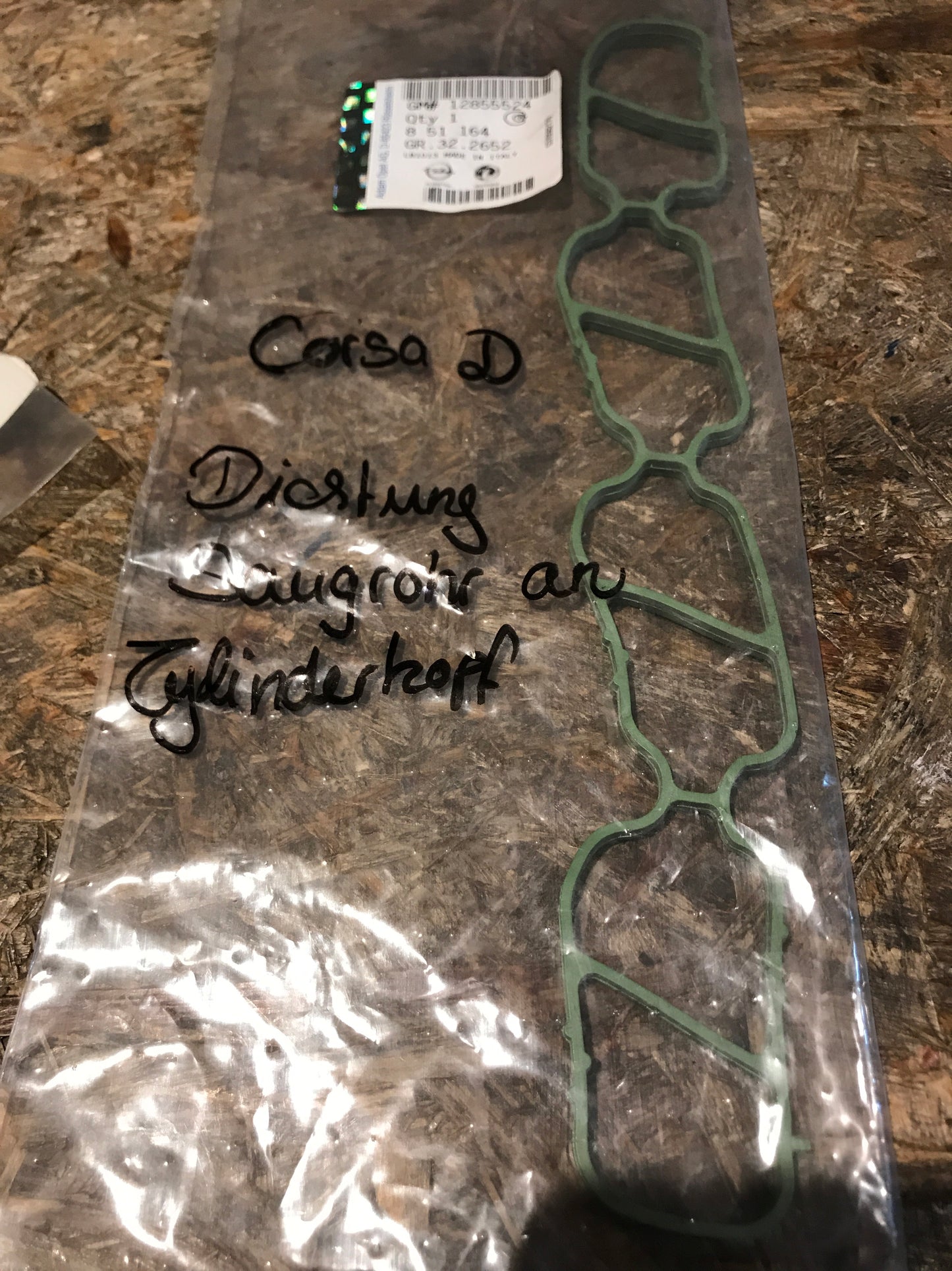 Original Corsa D Dichtung Saugrohr an Zylinderkopf NEU