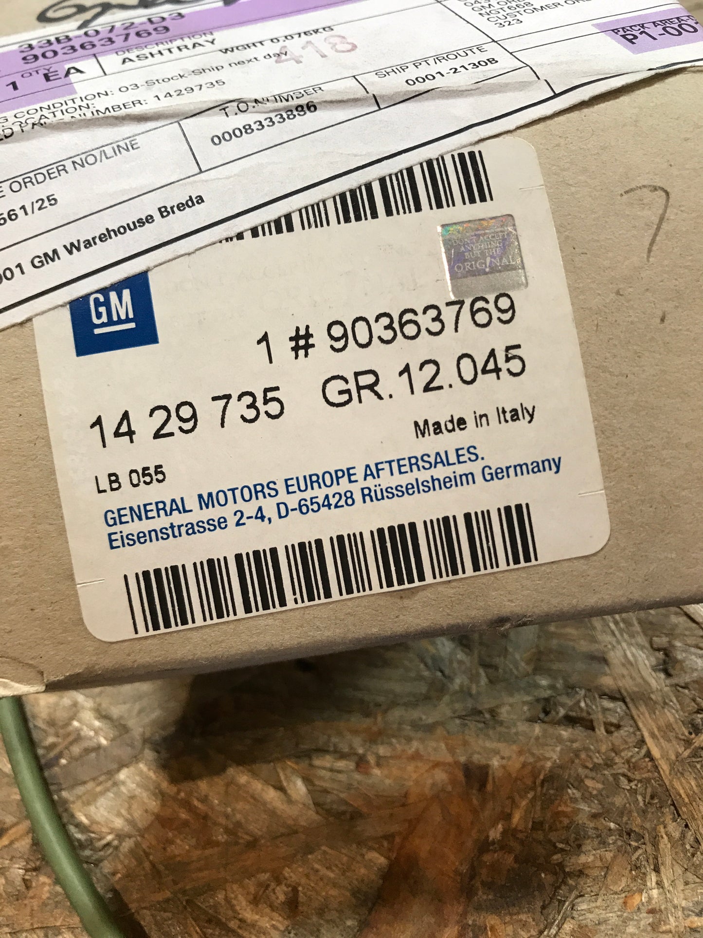 Original Opel Omega B Ascher hinten links NEU