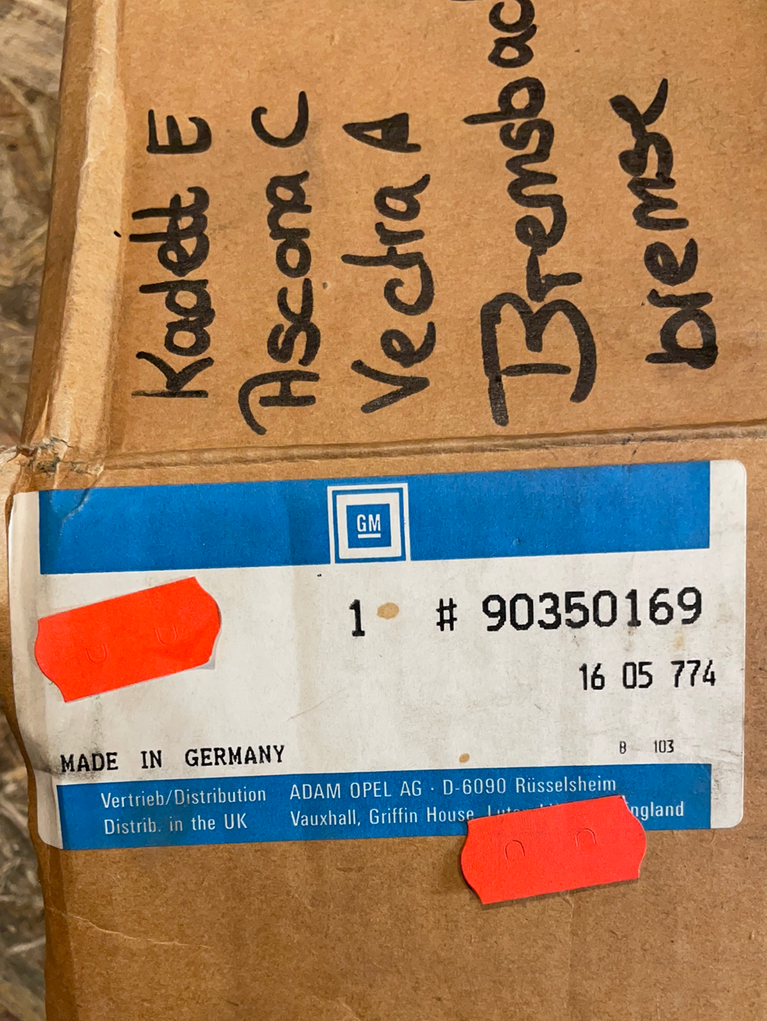Original GM Opel Kadett E Ascona C Vectra A Bremsbacken an Trommelbremse Neu