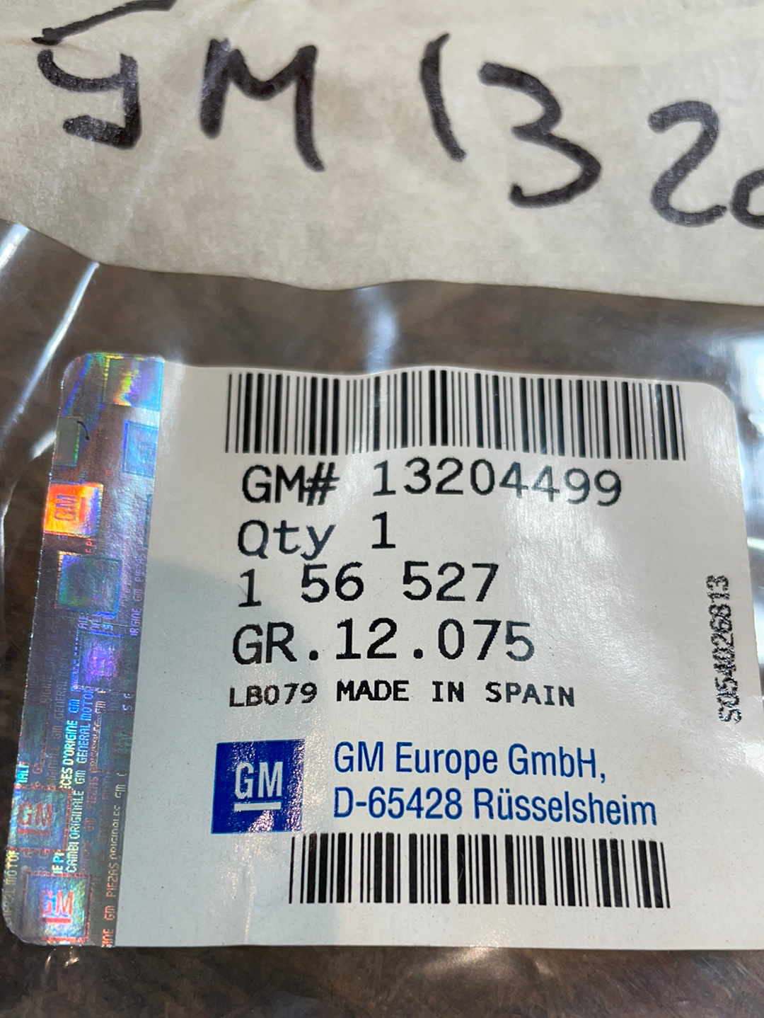 Original GM Opel Zafira B Dachgummi Türgummi Dichtung oben links Neu
