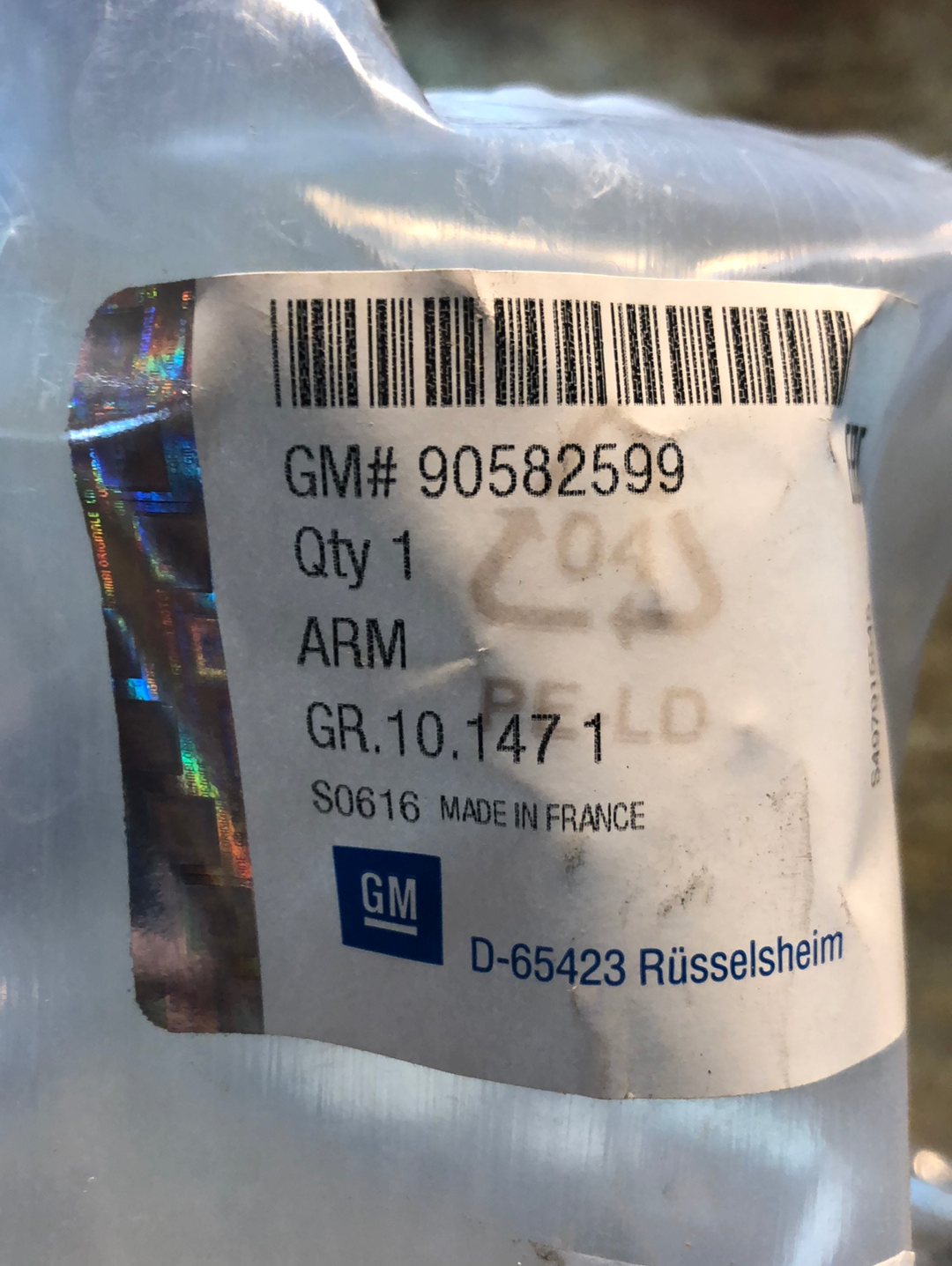 Original GM Opel Zafira A Wischerarm Neu