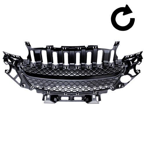 Kühlergitter Kühlergrill Sportgrill ohne Emblem, schwarz für Opel Adam
