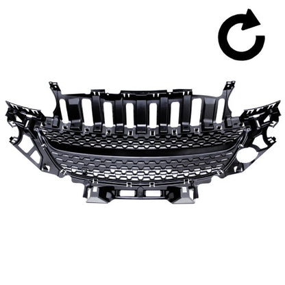 Kühlergitter Kühlergrill Sportgrill ohne Emblem, schwarz für Opel Adam