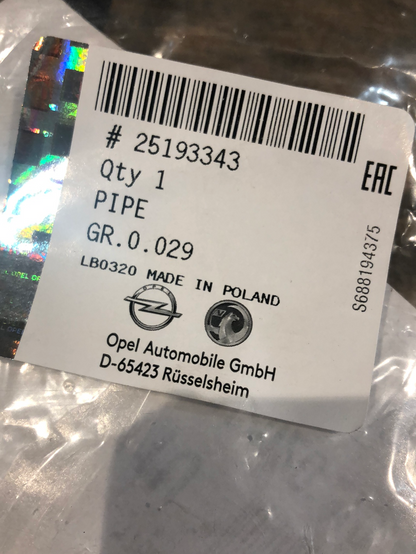 Original Opel Adam Astra Cascada Corsa Ventilrohr Kurbelgehäuse Neu
