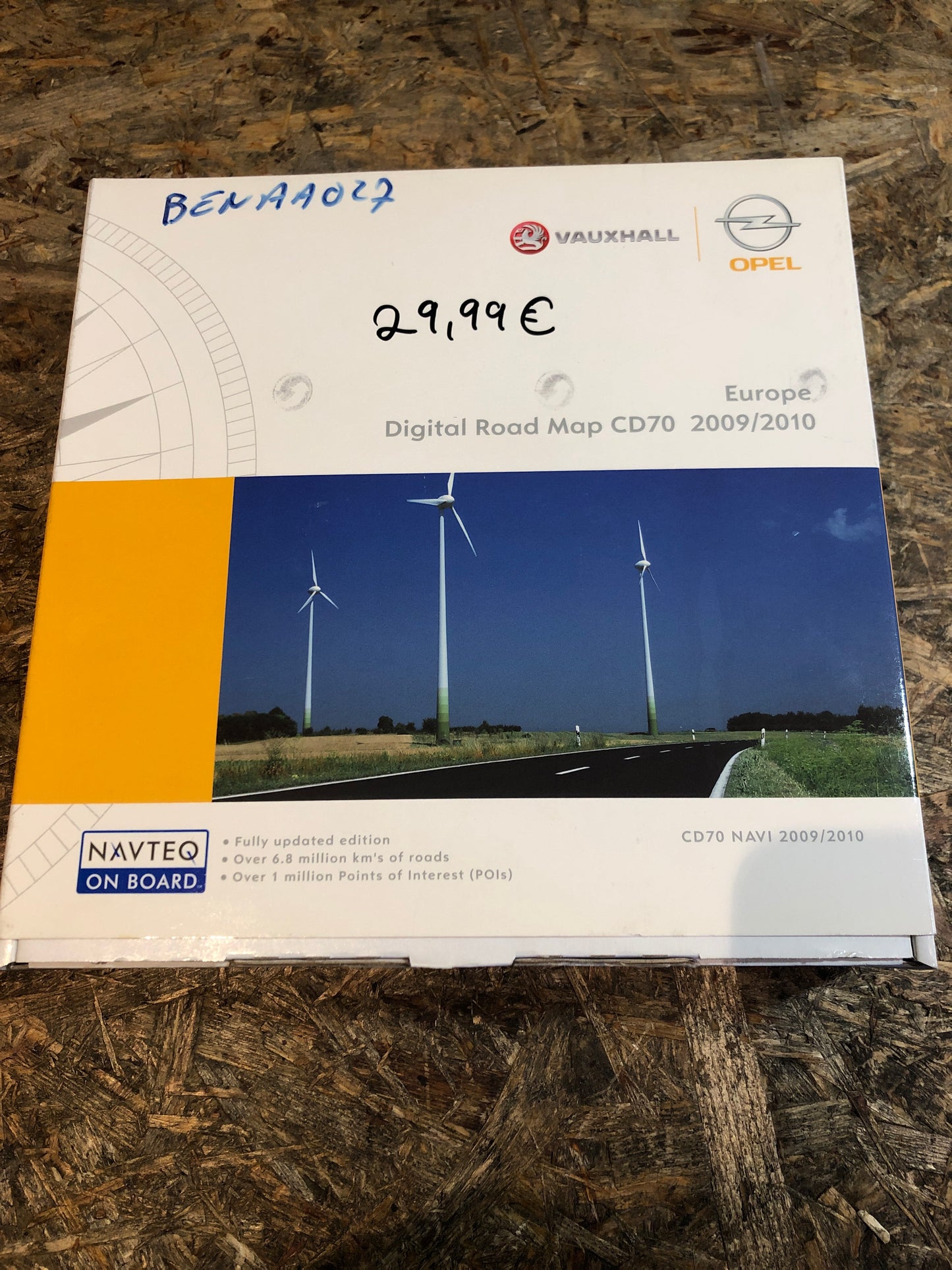 Original Opel Digital Rosdmap CD70 2009/2010 Europe