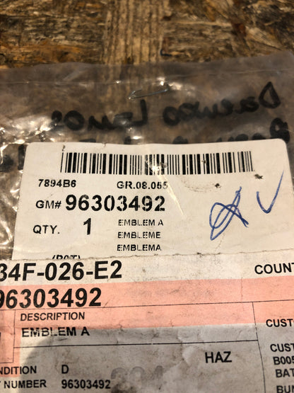 Original GM Daewoo Lanos Emblem Neu