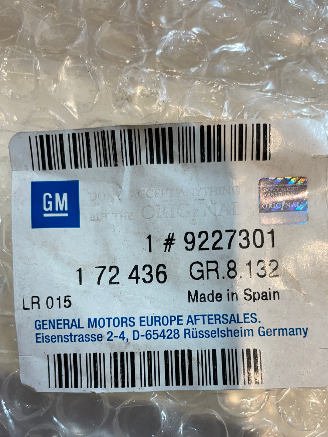 Original GM Opel Combo Corsa C Kotflügel Verblendung vorne links Neu