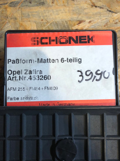 Original Schöneck Opel Zafira Fußmattensatz (6-Tlg.) Neu