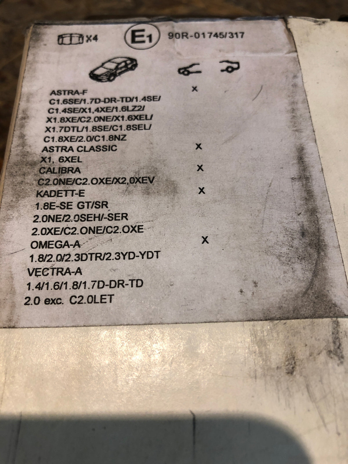 Original Opel Astra F Calibra Kadett E Omega A Vectra A Neu