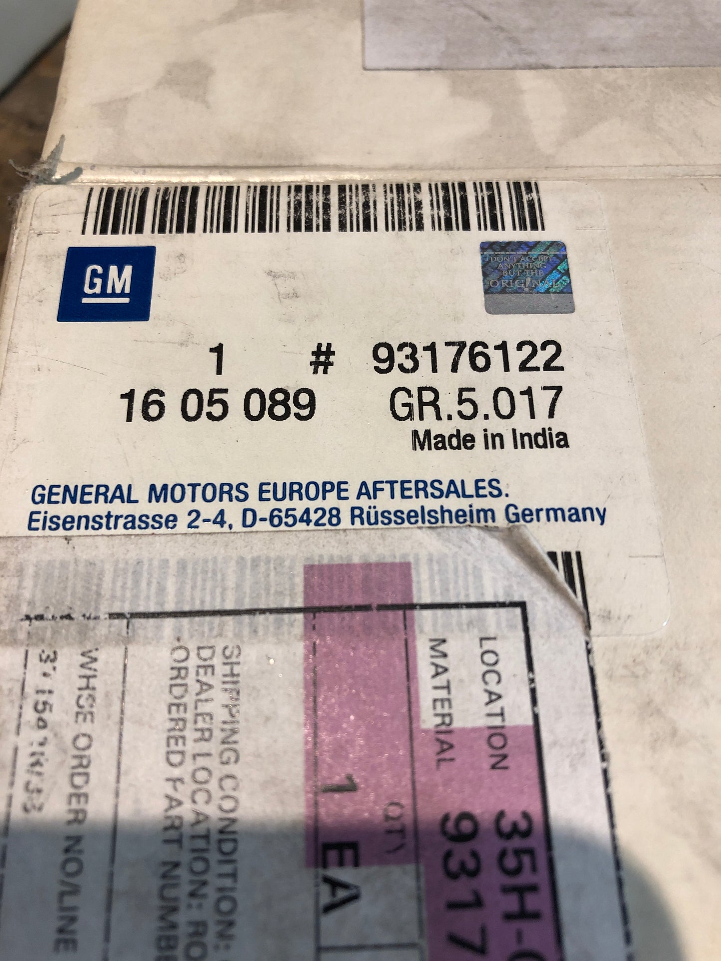 Original Opel Astra F Calibra Kadett E Omega A Vectra A Neu