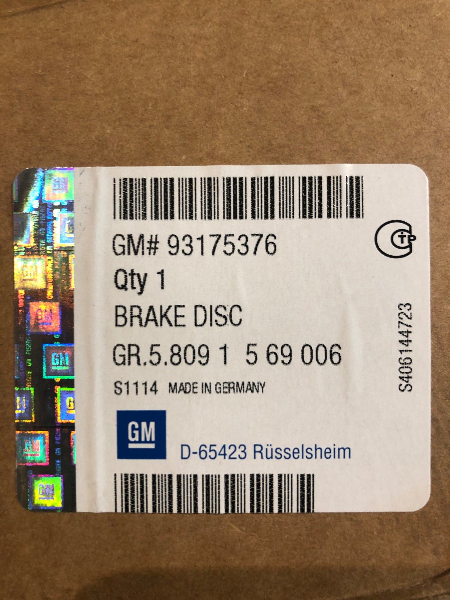 Original GM Opel Combo C Kombi Meriva A Astra H Bremsscheibensatz vorne belüftet Neu