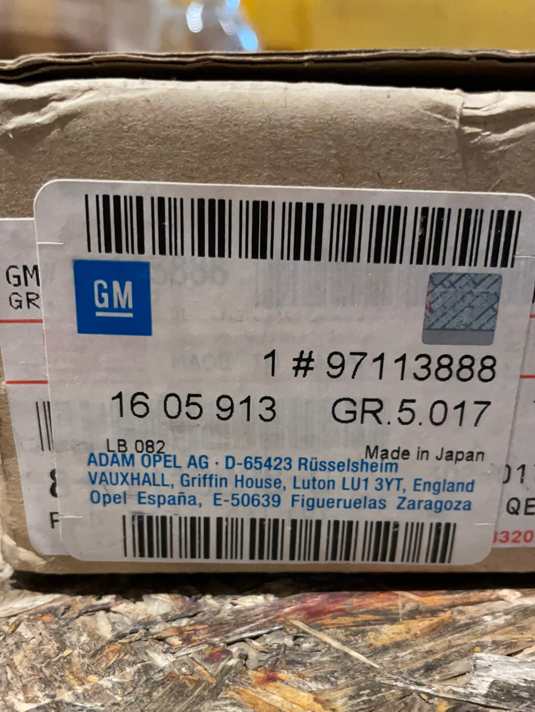 Original GM Opel Frontera A Monterey Bremsbeläge vorne Neu