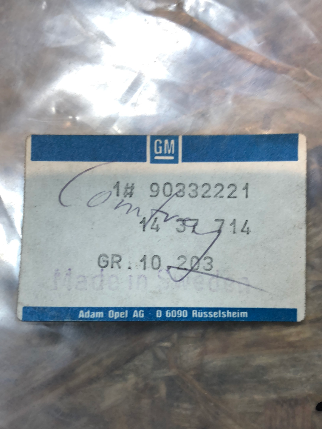 Original GM Opel Senator B Sonnenblende mit beleuchtetem Spiegel Rechts Neu